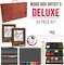 84-Piece Deluxe Artist Studio Creativity Set Wood Box Case - Art Painting, Drawing, 2 Sketch Pads, 24 Watercolor Paint Colors, 24 Oil Pastels, 24 Colored Pencils, 2 Brush, and Starter Kit